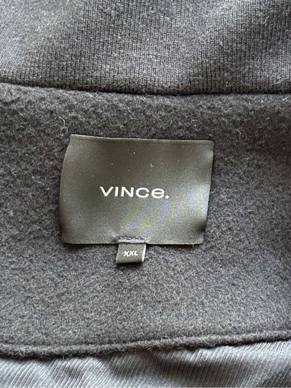 VINCE WOOL BLACK FIELD HOODED JACKET MENS XXL